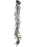 6ft Ming Pine Garland with Mini Pine Cones (Set of 24)
