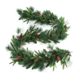 9ft Angel Pine Garland - 228 Lifelike Tips & 9 Pine Cones