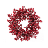 Iced Red Hawthorn Berry Wreath  - 22