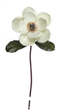 1 Silk Magnolia 25" Handwrapped Stem w 7" Flower