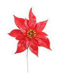 11" Red POINSETTIA HEAD-800 Pieces