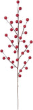 Red Holly Berry Stems with 35 Lifelike Berries | 19-Inch | Holiday Xmas Accents | Trees, Wreaths, & Garlands | Gift Wrapping | Christmas Berries | Home & Office Decor (Set of 48)