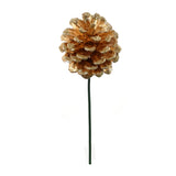 2.5" Gold Glitter Pine Cone Pick