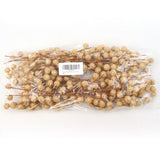 17-Inch Beaded Gold Berry Spray - Add Glamorous Touch to Your Holiday Decorations