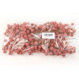 Red Beaded Berry Sprays with 25 Large Lifelike Berries | 17-Inch | Vibrant Holiday Xmas Accents | Trees, Wreaths, & Garlands | Gift Wrapping | Christmas Berries | Home & Office Decor (Set of 24)