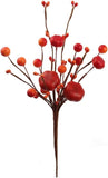 Charming 11-Inch Artificial Pumpkin and Berry Pick - Autumn Harvest Decoration, Mini Fall Berry Twig, Perfect for Home and Thanksgiving Decor