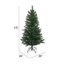 Premium 4.5-Foot Artificial Christmas Tree with Durable Metal Stand - Ideal for Holiday Celebrations and Home Decor