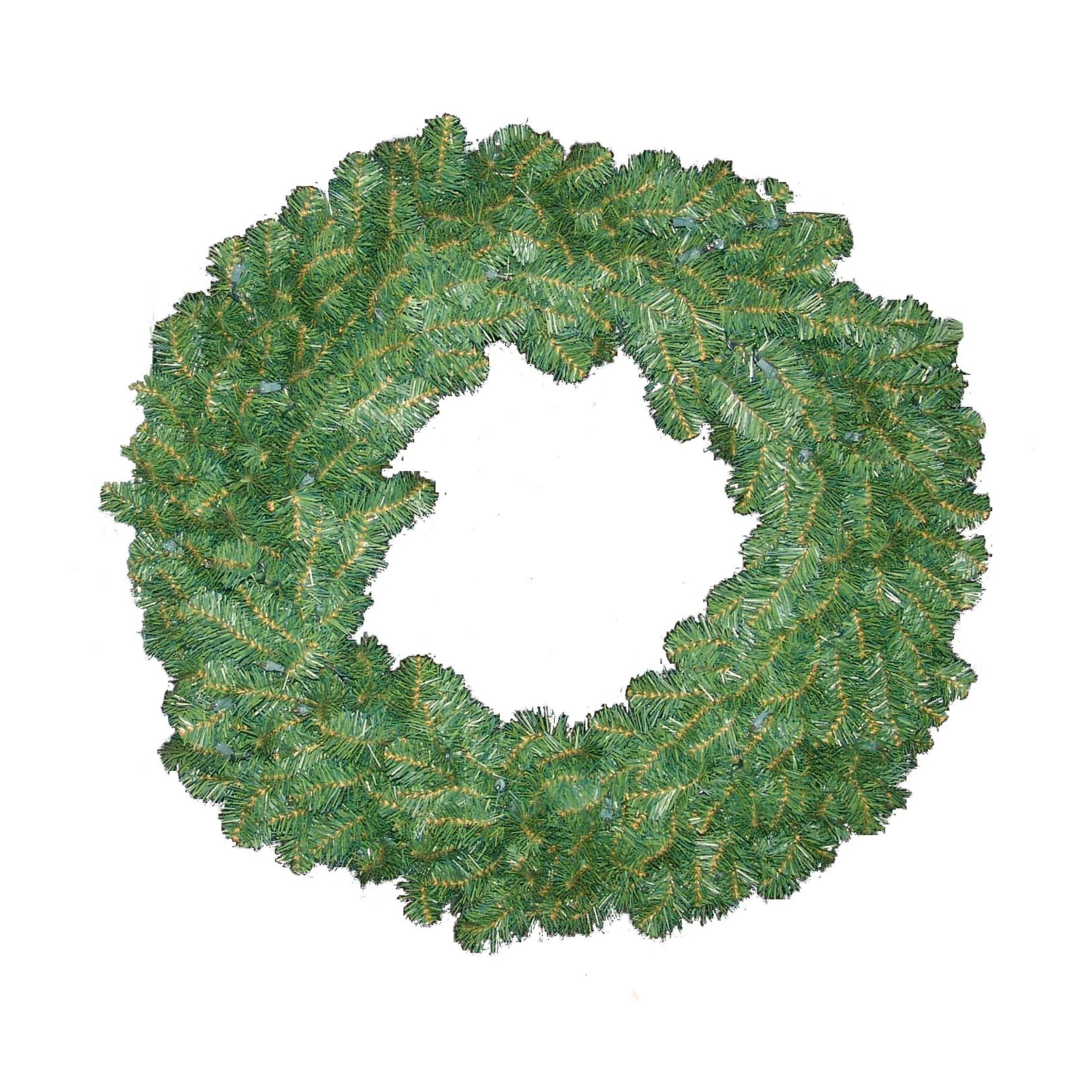 Northern Spruce Wreath - 360 Tips & 100 LED Lights - 36" Wide (Set of 6)