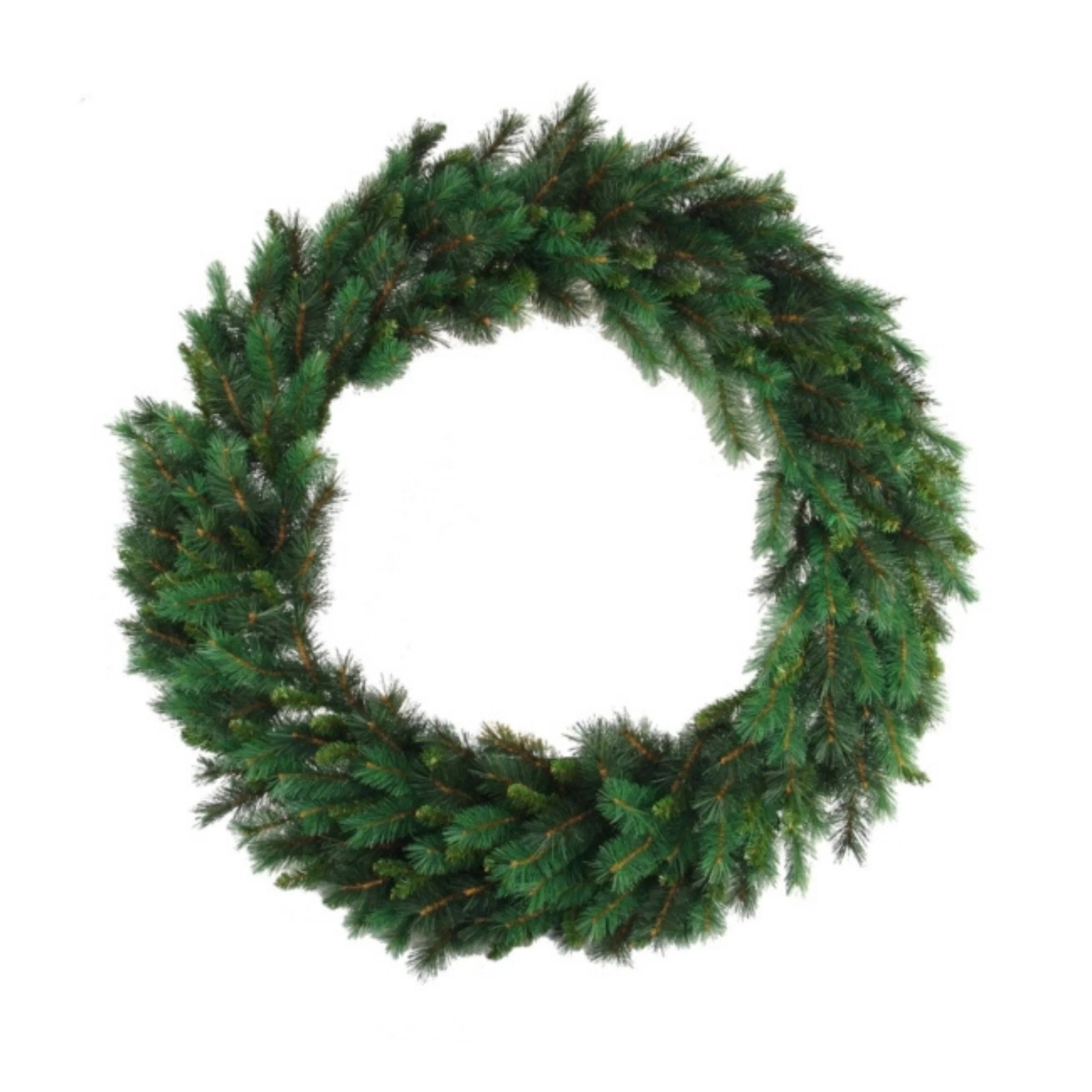 Majestic Pine Wreath with 340 Lifelike Tips - 48" Wide (Set of 2)