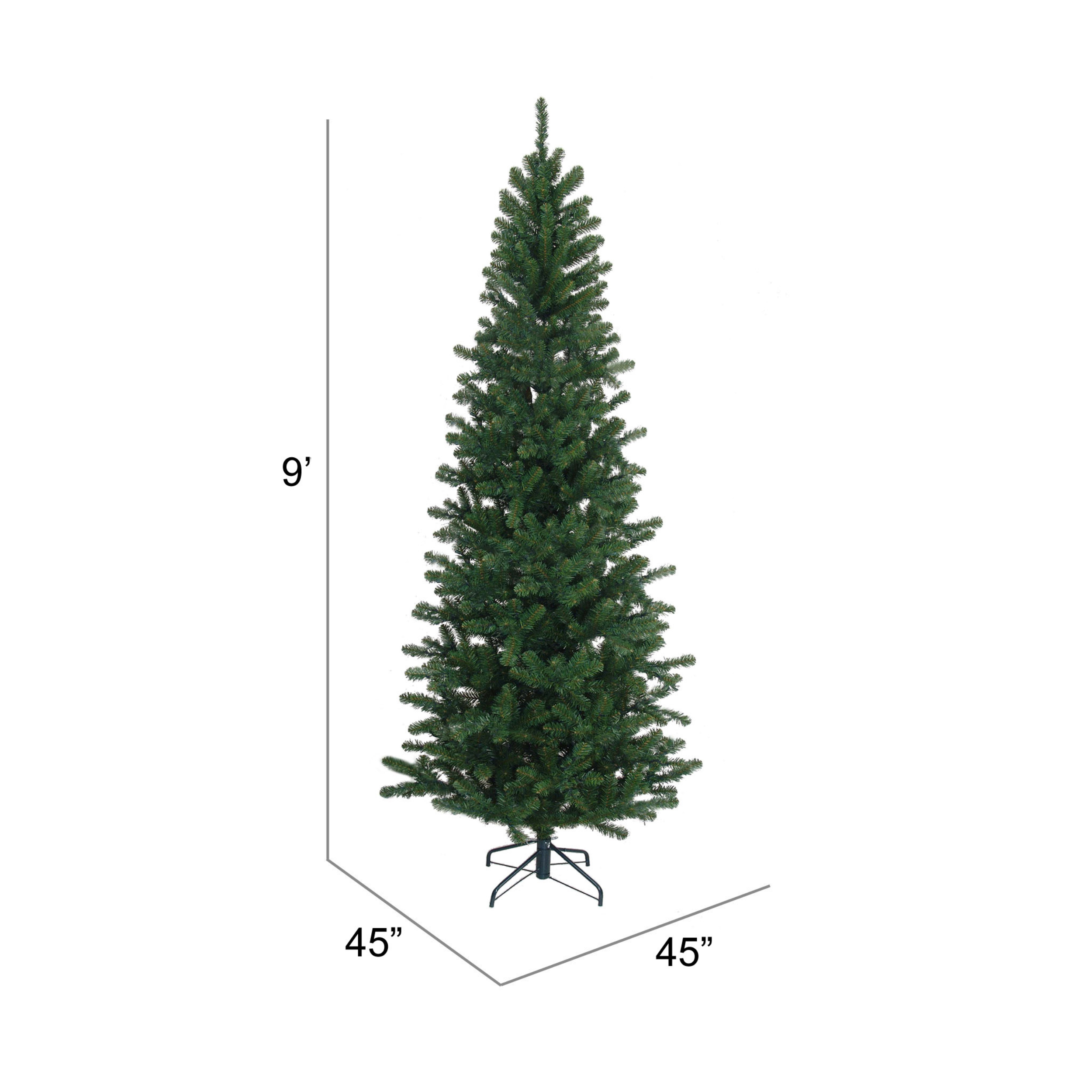 9ft Northern Spruce Pencil Tree - 1083 Lifelike Green Tips
