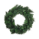 Deluxe Evergreen Wreath - 24" Wide with 150 Lifelike Tips