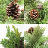 6ft Mixed Pine Garland with Pine Cones (Set of 2)
