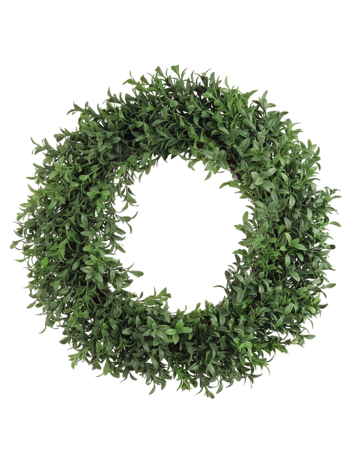 Boxwood Wreath with Lifelike Tips - 16" Wide (Set of 2)