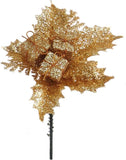 24 Traditional Gold Christmas Ornament Picks