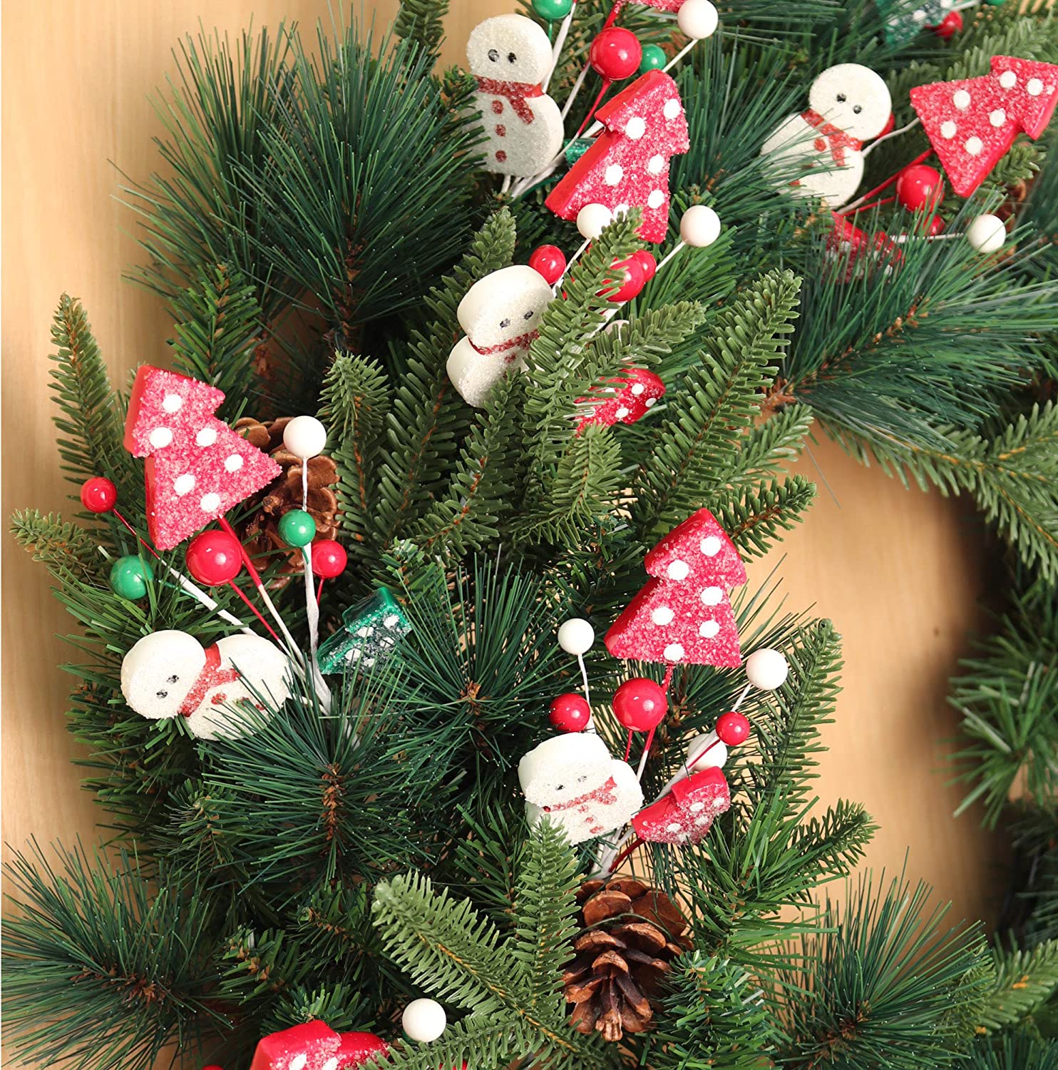 Snowman Christmas Tree Berry Pick