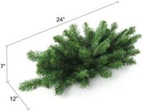 Christmas Centerpiece 24" Artificial with Lifelike Holiday Pine Branches