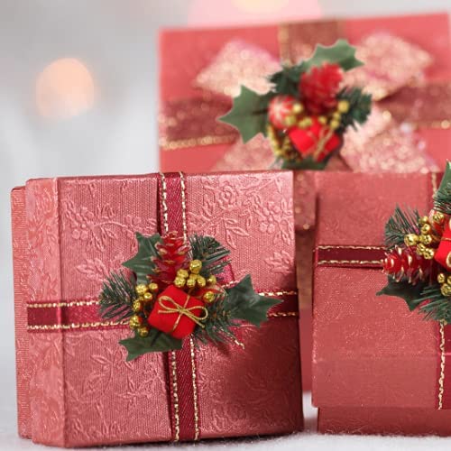 Red Velvet Traditional Christmas Ornament Pick