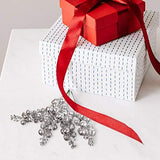 Christmas Berry Spray Silver Glitter Sequin Finish