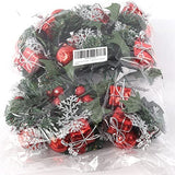 Pack of 24 Christmas Ornament Picks Red