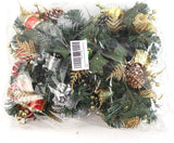 Sparkling Holiday Wreath Pick Embellished with Festive Fruits