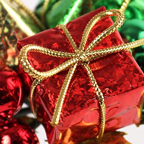 Multi-Colored Traditional Christmas Ornament Picks