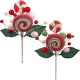 Artificial Assorted Sugar Lollipop Christmas Candy Mix- 8" (12 Pieces)